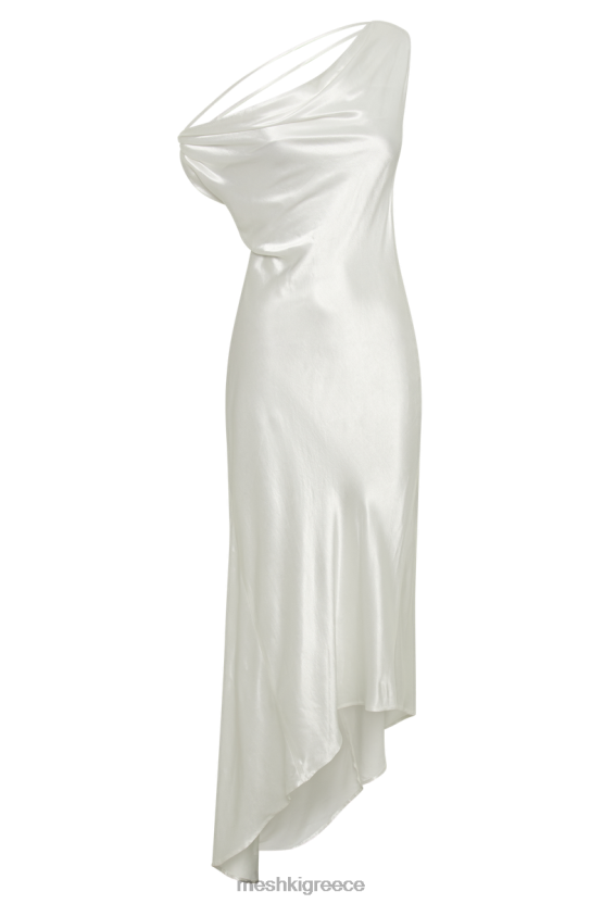 Meshki Yvette Slip Maxi Dress With Asymmetrical Hem White Clothing JJN40N125