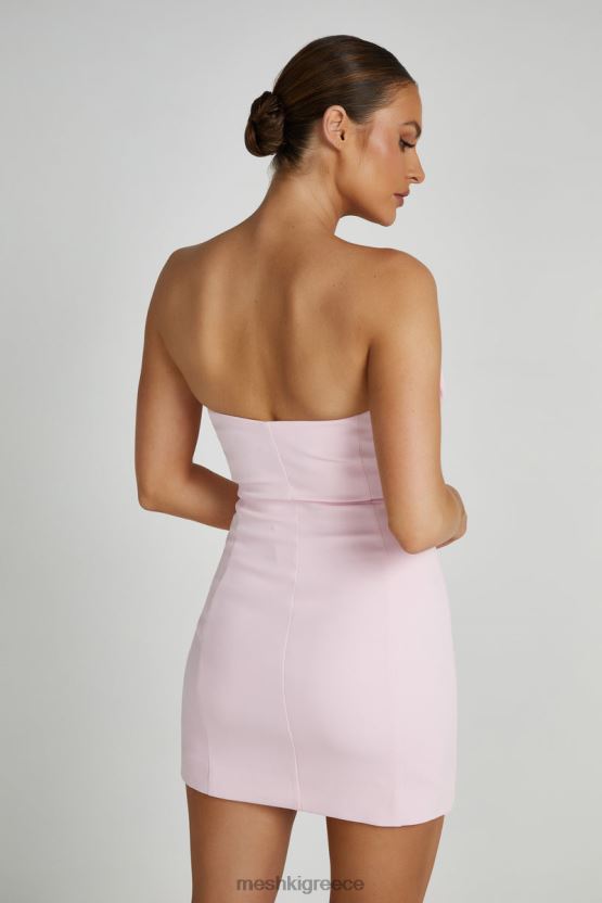 Meshki Brooks Rose Mini Dress Blush Pink Clothing JJN40N113