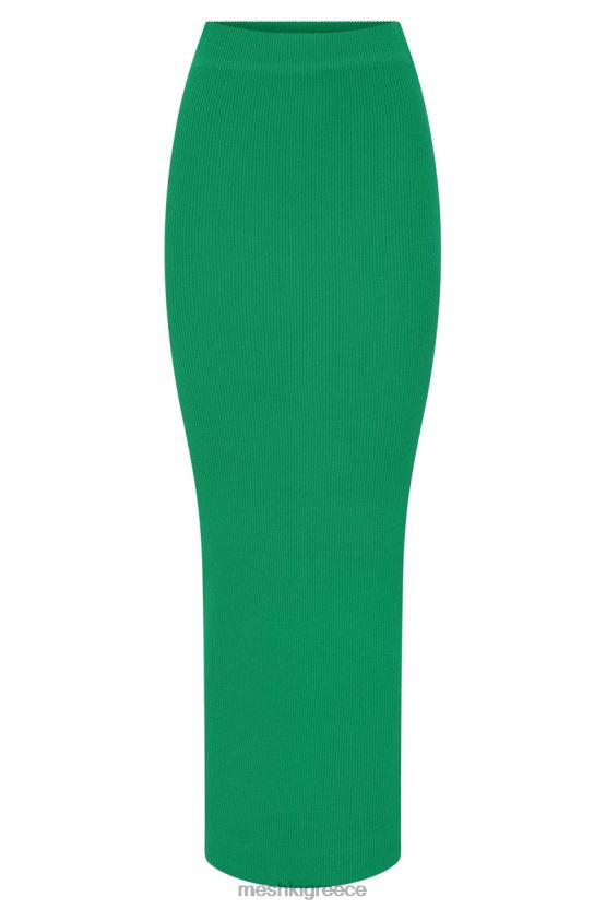 Meshki kaesha split maxi πλεκτή φούστα πράσινος είδη ένδυσης JJN40N1534