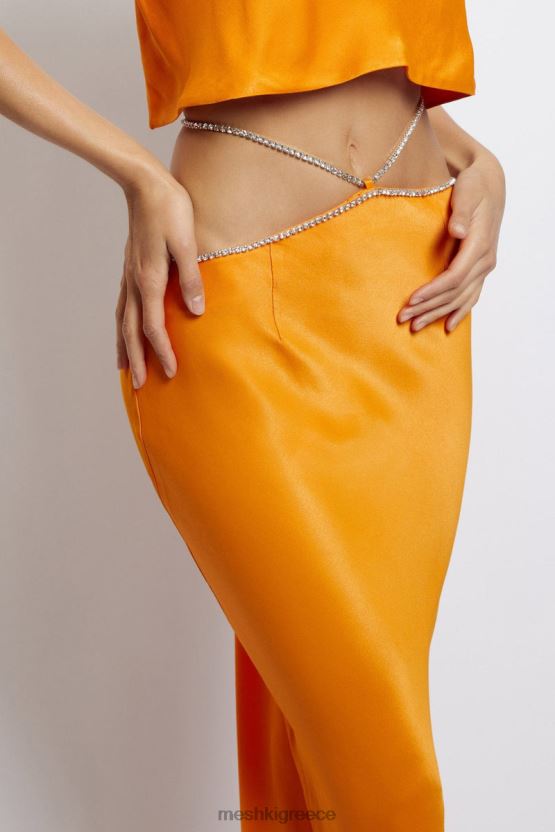 Meshki maxi φούστα dayana diamante μανταρίνι είδη ένδυσης JJN40N1384