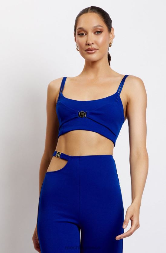 Meshki blythe διπλό λουράκι crop top Μπλε του κοβαλτιου είδη ένδυσης JJN40N1143