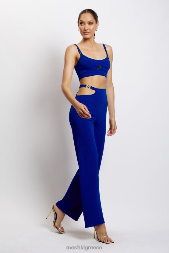 Meshki blythe διπλό λουράκι crop top Μπλε του κοβαλτιου είδη ένδυσης JJN40N1143