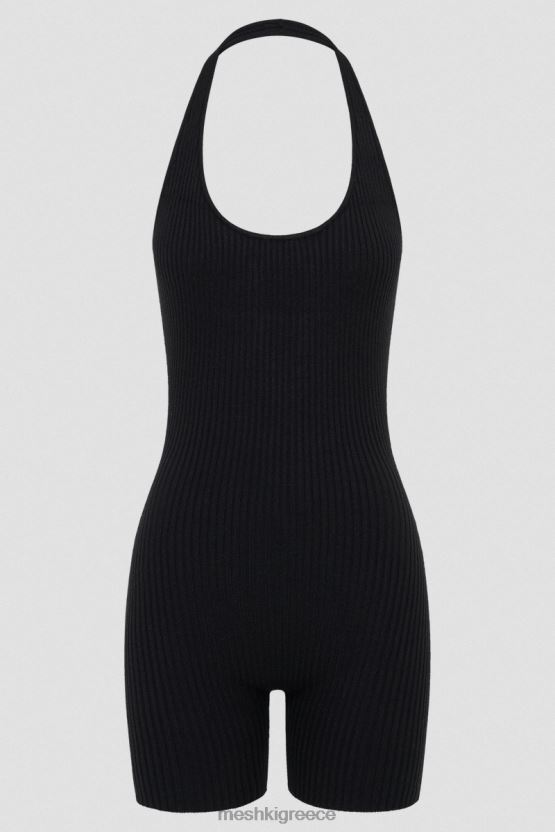 Meshki Πλεκτό playsuit με λαιμόκοψη aitana μαύρος είδη ένδυσης JJN40N1391