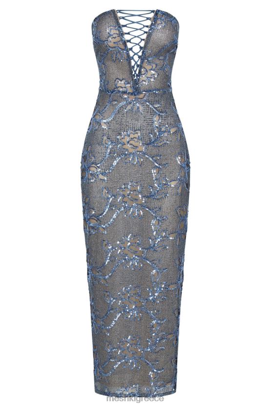 Meshki maxi φόρεμα με παγιέτες harriet μπλε είδη ένδυσης JJN40N446