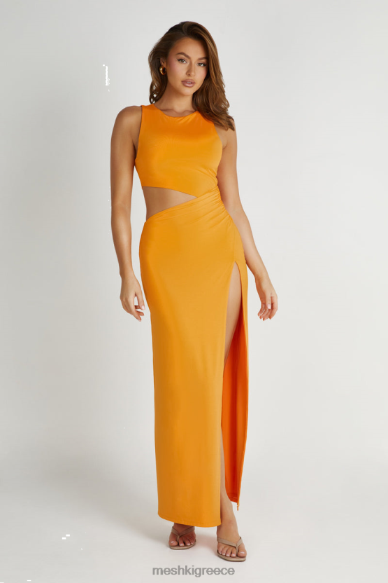 Meshki vienna slinky maxi φόρεμα πορτοκάλι είδη ένδυσης JJN40N301
