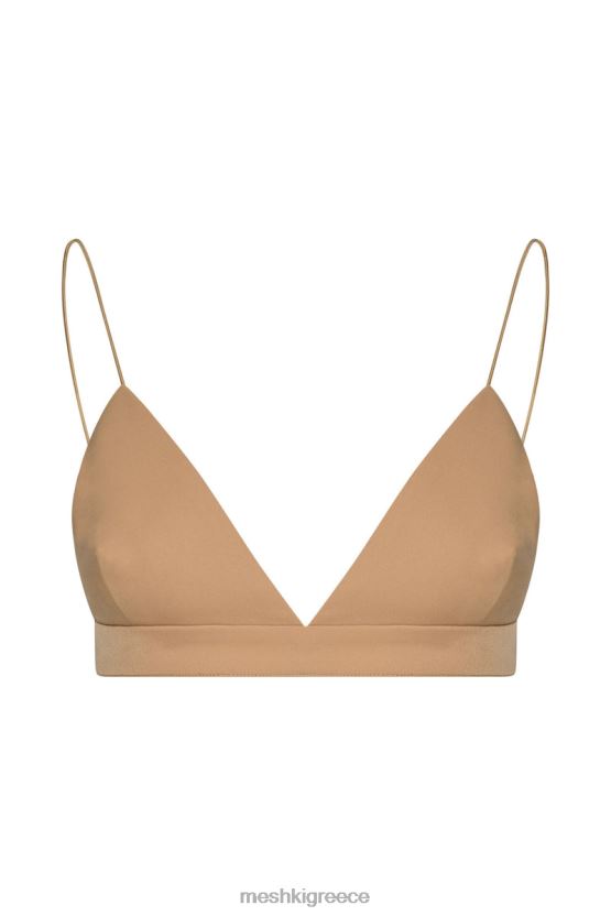 Meshki bralette τρίγωνο cynthia καμήλα είδη ένδυσης JJN40N1139